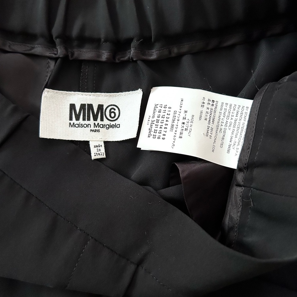 MM6 Maison Margiela Elastic Waist Slim-Straight Trousers